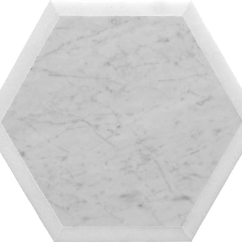 DC METRO TACOMA PARK Carrrara Grey/ Thassos White Mosaic Tile.