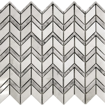 DC METRO EMBASSY ROW Eastern White/ Bianco Carrara Mosaic Tile.