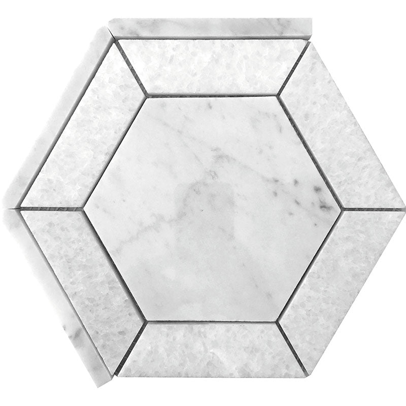 DC METRO WAKEFIELD Bianco Carrara / Crystal White Mosaic Tile.