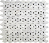 DC METRO OVAL OFFICE Bianco Carrara Mosaic Tile.