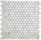 DC METRO LOGAN CIRCLE Bianco Carrara Mosaic Tile.
