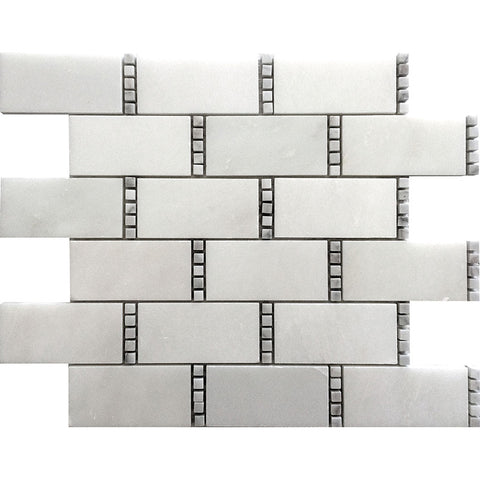 DC METRO ANACOSTIA Eastern White/ Bianco Carrara Mosaic Tile.