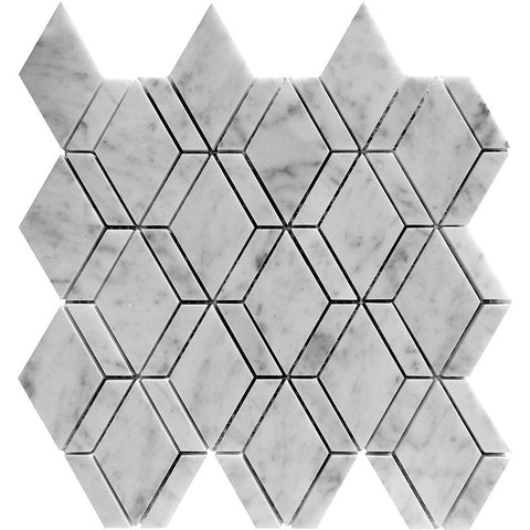 DC METRO DIAMOND Bianco Carrara Mosaic Tile.