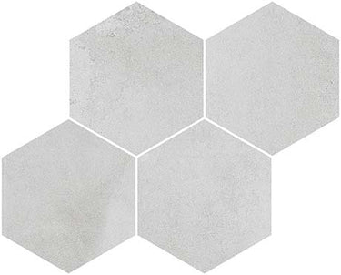 DERBY GRIS 11.5X17 HEXAGON MOSAIC TILE.