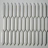 CC Mosaics +WHITE 3D PICKET 1X4 MOSAIC.