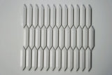 CC Mosaics +WHITE 3D PICKET 1X4 MOSAIC.