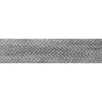 ARTISTIC ETCHED CHEVRON SILVER GRAY Limestone Mosaic Tile.