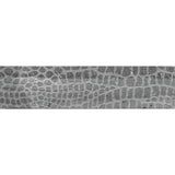 ARTISTIC ETCHED ALLIGATOR SILVER GRAY Limestone Mosaic Tile.