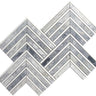 EMILIA Comacchio Calacatta Bluette, Thassos White Mosaic Tile.
