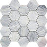 EMILIA MAGGIORE Calacatta Bluette Mosaic Tile.