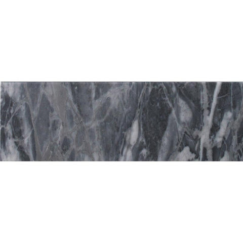 FIELD TILE Bluette 4x12 Polished Calacatta Bluette Mosaic Tile.