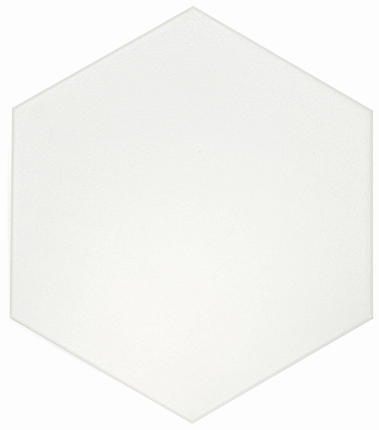 FLOW WHITE 8X9 HEXAGON.