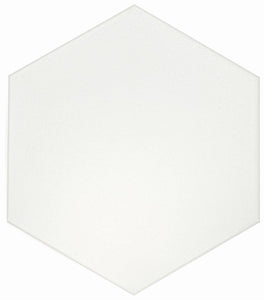FLOW WHITE 8X9 HEXAGON.
