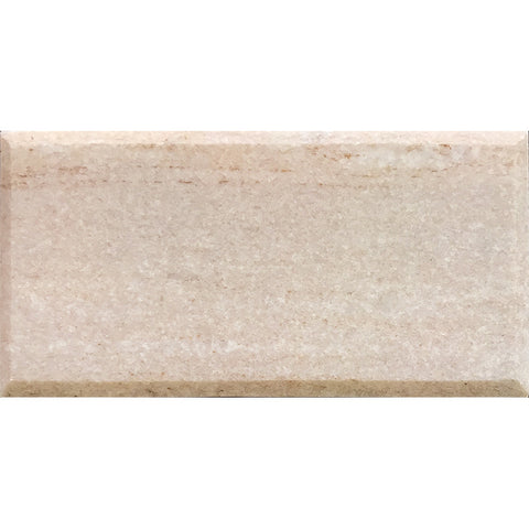 FIELD TILE CRYSTAL SAND 3X6 POLISHED AND BEVELED CRYSTAL SAND Polished and Beveled Mosaic Tile.