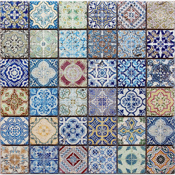 ARTISTIC FESTIVAL 1 Travertine Mosaic Tile.