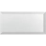 3 x 6 Thassos White Beveled Polished Mosaic Tile - MosaicBros.com