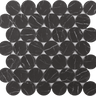 ROCKART NERO MARQUINA DOTS 12X12 MOSAIC.