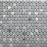 ROCKART GRAY GRANITE PENNY ROUND 12X12 MOSAIC.
