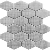 ARTISTIC HEX 3 stone Mosaic Tile.