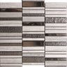 CITYSCAPE STAX GRAY glass/stone Mosaic Tile.