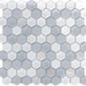 ICELAND REYKJAVIK HEX Glass Mosaic Tile.