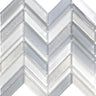 ICELAND REYKJAVIK CHEVRON Glass Mosaic Tile.
