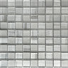 NETHERLANDS MONDRIAN SILVER glass Mosaic Tile.