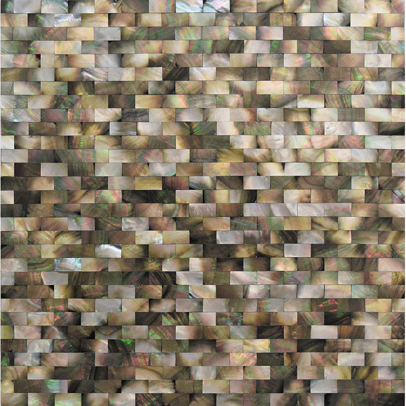 JEWELS OF THE SEA SEASCAPE shell Mosaic Tile.