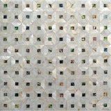 JEWELS OF THE SEA ABALONE SQUARES shell Mosaic Tile.