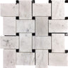 MARBELLA OLD TOWN NERO Bianco Carrara / Eastern Black Mosaic Tile.