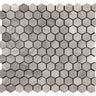 SAVANNAH WOODEN NICKELS Wooden Gray Polished Mosaic Tile.