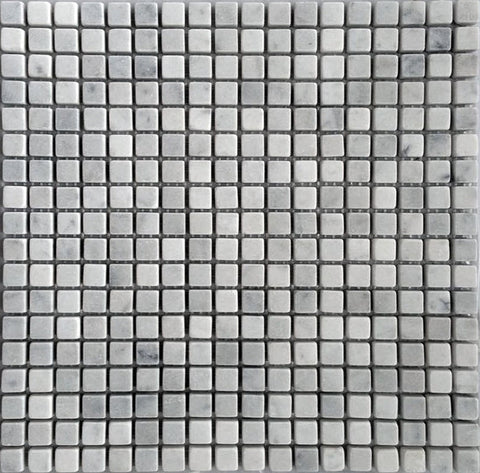 MARBELLA CARRARA TUMBLED Bianco Carrara Mosaic Tile.