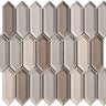Lace Blend Ivy Picket Porcelain Mosaic Tile - MosaicBros.com