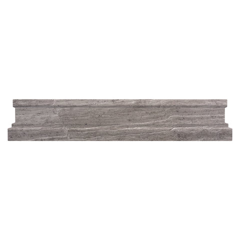 MOLDINGS WOODEN GRAY METRO RAIL Wooden Gray Mosaic Tile.