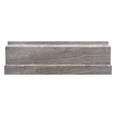 MOLDINGS WOODEN GRAY METRO BASE Wooden Gray Mosaic Tile.