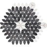 MICRONESIA KIRIBATI Wood Black, Dolomite Mosaic Tile.