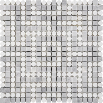 MICRONESIA KOSRAE Lais Gray, Dolomite Mosaic Tile.