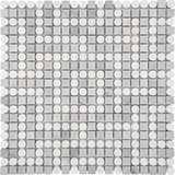 MICRONESIA KOSRAE Lais Gray, Dolomite Mosaic Tile.