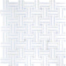 MYKONOS GIALOS Thassos/Blue Celeste Mosaic Tile.