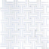 MYKONOS GIALOS Thassos/Blue Celeste Mosaic Tile.