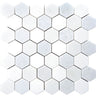 MYKONOS PANORMOS Thassos/Blue Celeste/Paper White Mosaic Tile.