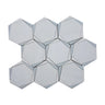 MYKONOS SIKINOS Dolomite/Leyte Blue/Thassos Mosaic Tile.