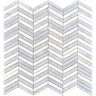 MYKONOS MERSINI Thassos, Bianco Carrara, Blue Celeste Mosaic Tile.