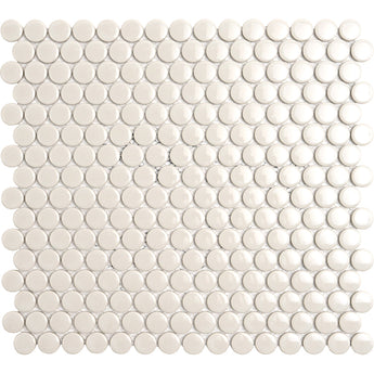 Moon Rock Beige Penny Round Mosaic Tiles - MosaicBros.com