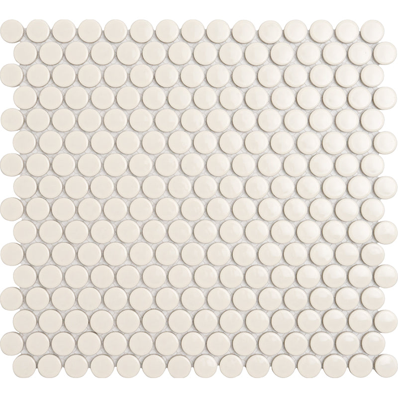 Beige Penny Round Mosaic Tiles - MosaicBros.com