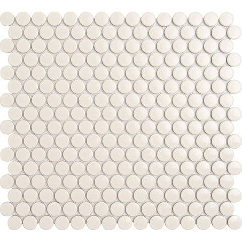 Beige Penny Round Mosaic Tiles - MosaicBros.com