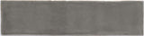 Taupe crackled Maiolica wall tile from Roca, 3x12 inches, with textured, rustic surface perfect for decorative wall applications.