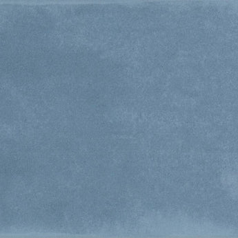 Roca Maiolica Bright Blue Steel wall tile, 4x10 inches, featuring a vibrant blue and steel pattern for decorative wall application