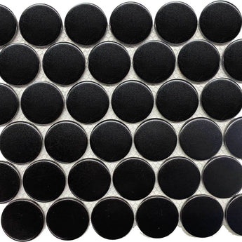 CC Mosaics+ 2" BLACK DOTS MOSAIC.