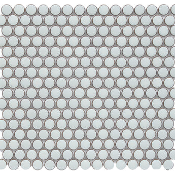 CC Mosaics +MINT GREEN PENNY ROUND Mosaic Tile.